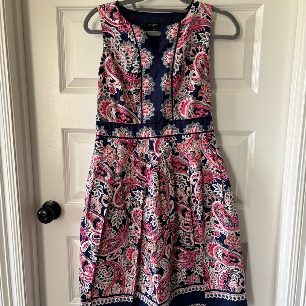 Talbots Deep Blue Petite Dress
